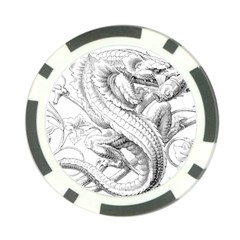 Dragon Lizard Vector Monster Poker Chip Card Guard (10 Pack)