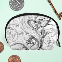 Dragon Lizard Vector Monster Accessory Pouch (large) by HermanTelo