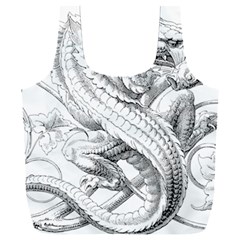 Dragon Lizard Vector Monster Full Print Recycle Bag (xxxl)