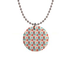 Retro Digital 1  Button Necklace by Mariart