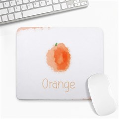 Orange Fruit Watercolor Painted Large Mousepads by Mariart