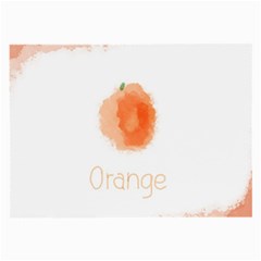 Orange Fruit Watercolor Painted Large Glasses Cloth (2 Sides) by Mariart