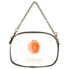 Orange Fruit Watercolor Painted Chain Purse (one Side) by Mariart