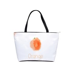 Orange Fruit Watercolor Painted Classic Shoulder Handbag by Mariart