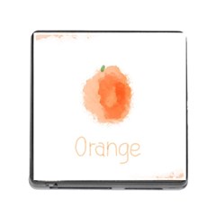 Orange Fruit Watercolor Painted Memory Card Reader (square 5 Slot) by Mariart