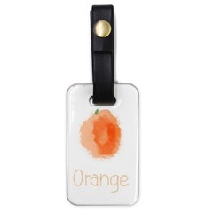 Orange Fruit Watercolor Painted Luggage Tag (one Side) by Mariart