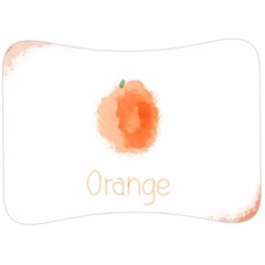 Orange Fruit Watercolor Painted Velour Seat Head Rest Cushion