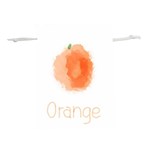 Orange Fruit Watercolor Painted Lightweight Drawstring Pouch (S) Front