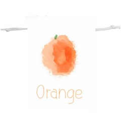 Orange Fruit Watercolor Painted  Lightweight Drawstring Pouch (xl) by Mariart