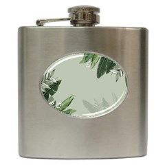 Banana Pattern Plant Hip Flask (6 Oz) by Mariart