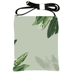 Banana Pattern Plant Shoulder Sling Bag by Mariart