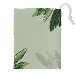 Banana Pattern Plant Drawstring Pouch (4xl) by Mariart