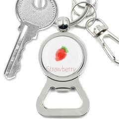 Strawbery Fruit Watercolor Painted Bottle Opener Key Chain by Mariart