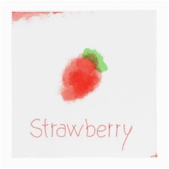 Strawbery Fruit Watercolor Painted Medium Glasses Cloth by Mariart