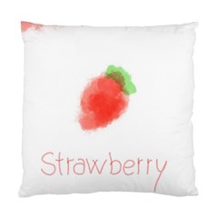 Strawbery Fruit Watercolor Painted Standard Cushion Case (one Side) by Mariart