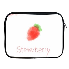 Strawbery Fruit Watercolor Painted Apple Ipad 2/3/4 Zipper Cases by Mariart