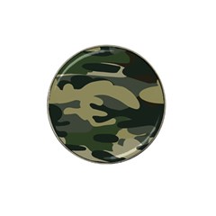 Green Military Camouflage Pattern Hat Clip Ball Marker by fashionpod