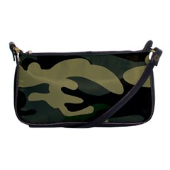 Green Military Camouflage Pattern Shoulder Clutch Bag by fashionpod