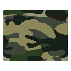 Green Military Camouflage Pattern Double Sided Flano Blanket (large)  by fashionpod