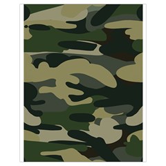 Green Military Camouflage Pattern Drawstring Bag (small) by fashionpod