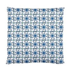 Blue Floral Pattern Standard Cushion Case (two Sides) by MintanArt