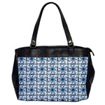 Blue floral pattern Oversize Office Handbag Front