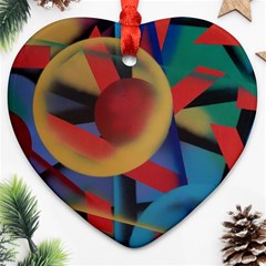 Kaleidoscope 2 Ornament (heart)