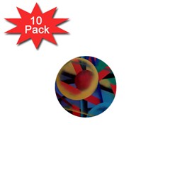 Kaleidoscope 2 1  Mini Buttons (10 Pack)  by WILLBIRDWELL