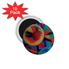 Kaleidoscope 2 1 75  Magnets (10 Pack)  by WILLBIRDWELL