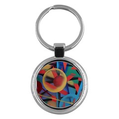 Kaleidoscope 2 Key Chain (round) by WILLBIRDWELL