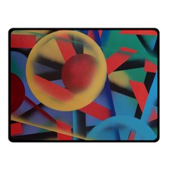 Kaleidoscope 2 Double Sided Fleece Blanket (small)  by WILLBIRDWELL