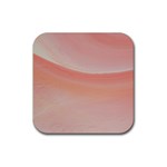 Pink Sky Rubber Coaster (Square)  Front