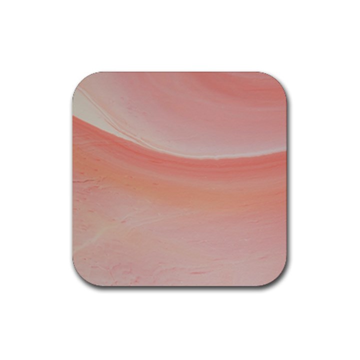 Pink Sky Rubber Coaster (Square) 