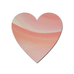 Pink Sky Heart Magnet by WILLBIRDWELL