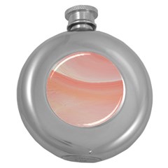 Pink Sky Round Hip Flask (5 Oz) by WILLBIRDWELL