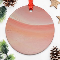 Pink Sky Round Ornament (two Sides)