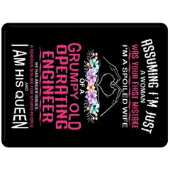 Assuming I Am Just A Woman Fleece Blanket (extra Large) by Gingerly