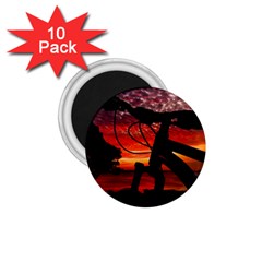 Mountain Bike Parked At Waterfront Park003 1 75  Magnets (10 Pack)  by dflcprintsclothing