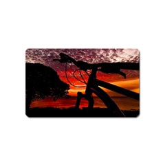 Mountain Bike Parked At Waterfront Park003 Magnet (name Card) by dflcprintsclothing