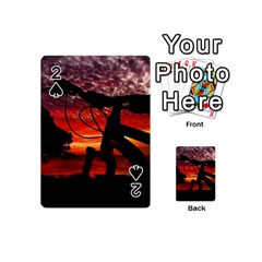 Mountain Bike Parked At Waterfront Park003 Playing Cards 54 Designs (mini) by dflcprintsclothing