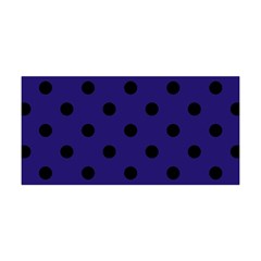 Large Black Polka Dots On Berry Blue - Yoga Headband by FashionLane