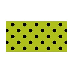 Large Black Polka Dots On Acid Green - Yoga Headband by FashionLane