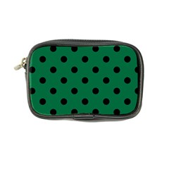 Large Black Polka Dots On Cadmium Green - Coin Purse by FashionLane