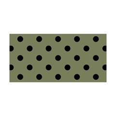 Large Black Polka Dots On Calliste Green - Yoga Headband by FashionLane