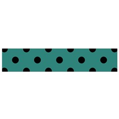 Large Black Polka Dots On Celadon Green - Small Flano Scarf by FashionLane