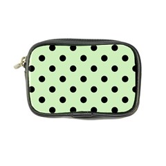 Large Black Polka Dots On Tea Green - Coin Purse by FashionLane