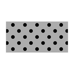 Large Black Polka Dots On Chalice Silver Grey - Yoga Headband by FashionLane