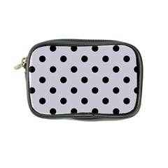 Large Black Polka Dots On Cloudy Grey - Coin Purse by FashionLane