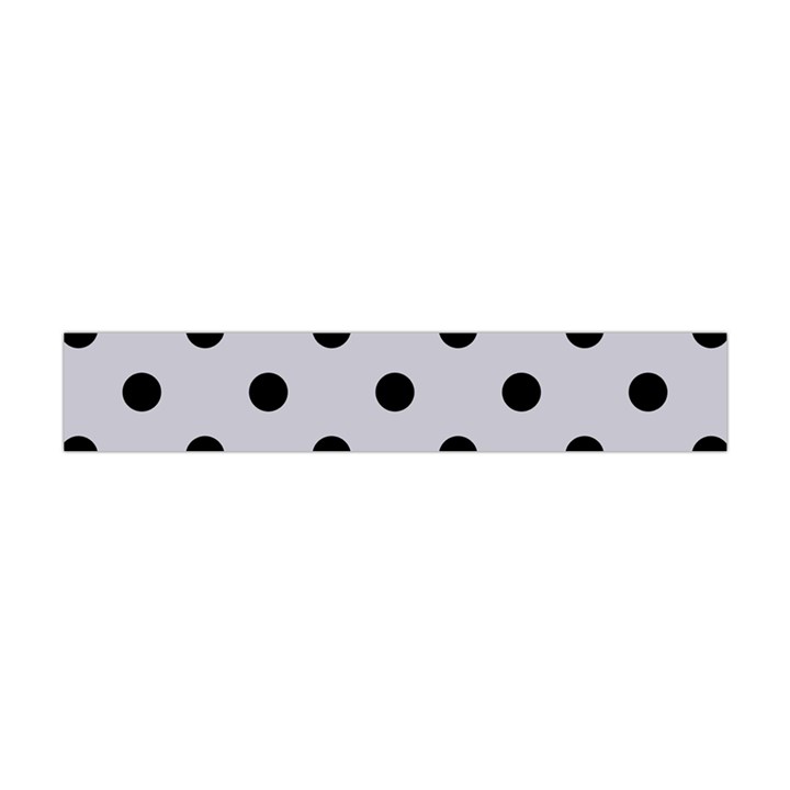 Large Black Polka Dots On Cloudy Grey - Flano Scarf (Mini)