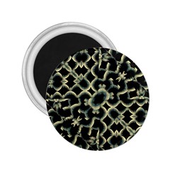 Dark Interlace Motif Mosaic Pattern 2.25  Magnets